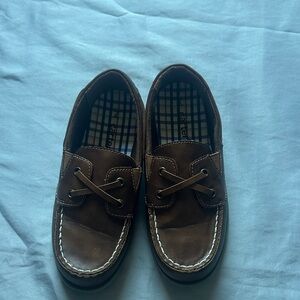Carter's Brown Shoes with Plaid Interior